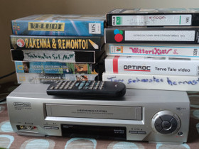 VHS-videonauhuri+kasetteja, Muu viihde-elektroniikka, Viihde-elektroniikka, Lappeenranta, Tori.fi VHS-videonauhuri+kasetteja, Muu viihde-elektroniikka, Viihde-elektroniikka, Lappeenranta, Tori.fi
