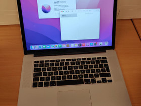 Apple MacBook Pro 15 2015, Kannettavat, Tietokoneet ja lisälaitteet, Eura, Tori.fi