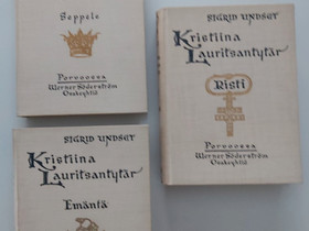 Sigrid Undset: Kristiina Lauritsantytär (osat 1-3), Kaunokirjallisuus, Kirjat ja lehdet, Helsinki, Tori.fi