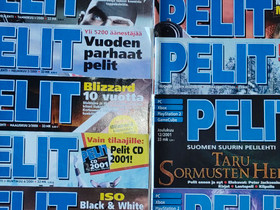 Pelit lehtiä v. 2001 ja nro 1 2002, Lehdet, Kirjat ja lehdet, Pori, Tori.fi