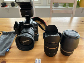 Canon Eos 450 D-järjestelmäkamerapaketti, Kamerat, Kamerat ja valokuvaus, Lempäälä, Tori.fi