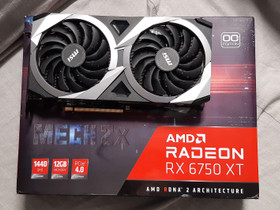 Radeon RX 6750 XT Msi Mech 2X OC 12GB, Komponentit, Tietokoneet ja lisälaitteet, Huittinen, Tori.fi Radeon RX 6750 XT Msi Mech 2X OC 12GB, Komponentit, Tietokoneet ja lisälaitteet, Huittinen, Tori.fi