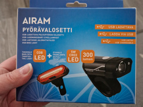 USB ladattava pyöränvalosetti Airam, Pyörätarvikkeet ja kypärät, Polkupyörät ja pyöräily, Taipalsaari, Tori.fi USB ladattava pyöränvalosetti Airam, Pyörätarvikkeet ja kypärät, Polkupyörät ja pyöräily, Taipalsaari, Tori.fi