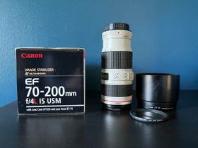 Canon Ef 70-200 F4/L IS USM, Objektiivit, Kamerat ja valokuvaus, Laihia, Tori.fi
