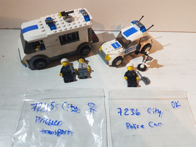 Lego City poliisiautot 2kpl, Lelut ja pelit, Lastentarvikkeet ja lelut, Kaarina, Tori.fi
