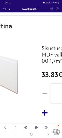 Uudet MDF kattopanelit 27.2m2, kuva 1