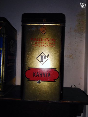 Pauligin juhla vanha peltipurkki, kuva 1