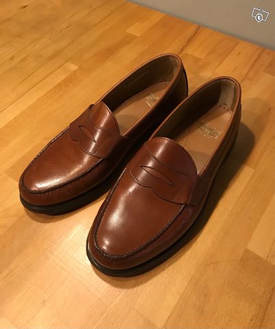 SEBAGO mens 10.5 Dan loafer brown 44 leather sole, kuva 1
