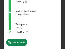 3 kpl junalippuja Helsinki-Tampere Ma 29.5, Matkat, risteilyt ja lentoliput, Matkat ja liput, Helsinki, Tori.fi