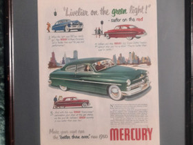 Mercury 1950 lehtimainos, Muu keräily, Keräily, Rauma, Tori.fi Mercury 1950 lehtimainos, Muu keräily, Keräily, Rauma, Tori.fi
