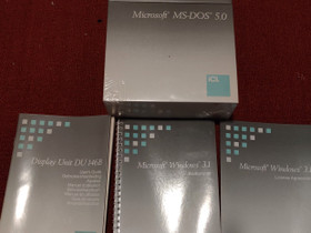 Microsoft MS-DOS 5.0 + Windows3.1 ohjekirja, Tietokoneohjelmat, Tietokoneet ja lisälaitteet, Mikkeli, Tori.fi