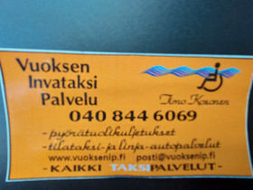 Taksin/Invataksi kuljettaja, Avoimet typaikat, Imatra, Tori.fi