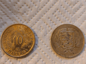 2 x 10 markan kolikkoa, Rahat ja mitalit, Kerily, Oulu, Tori.fi