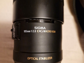 Sigman 105 mm f/2.8 EX DG OS HSM Macro,Nikon, Objektiivit, Kamerat ja valokuvaus, Jyväskylä, Tori.fi