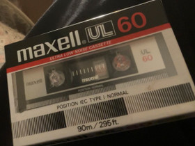 Maxell UL 60 kasikasetti, tehtaan muoveissa, Musiikki CD, DVD ja äänitteet, Musiikki ja soittimet, Tampere, Tori.fi
