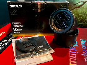 Nikkor Z 85mm f/1.8 S, Objektiivit, Kamerat ja valokuvaus, Pori, Tori.fi Nikkor Z 85mm f/1.8 S, Objektiivit, Kamerat ja valokuvaus, Pori, Tori.fi