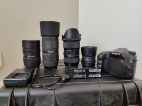 Sony A68 kamera ja objektiivit, Kamerat, Kamerat ja valokuvaus, Masku, Tori.fi Sony A68 kamera ja objektiivit, Kamerat, Kamerat ja valokuvaus, Masku, Tori.fi