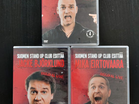 StandUp-Clubin DVD 3-pack, Kivelä, Eirtovaara jne., Elokuvat, Hämeenlinna, Tori.fi
