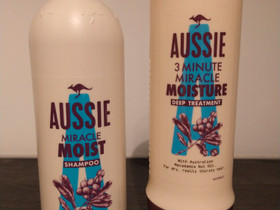 Aussie Miracle Moist shampoo & tehohoito (uudet), Kauneudenhoito ja kosmetiikka, Terveys ja hyvinvointi, Tampere, Tori.fi