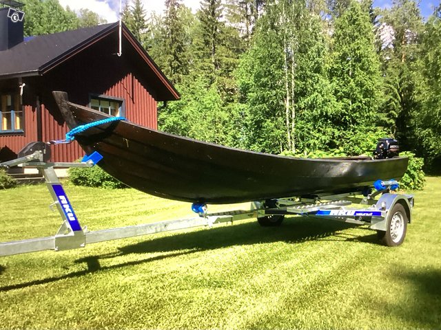 Puuvene / Mercury 9,9 -yhdistelmä, kuva 1