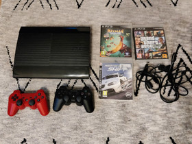 PlayStation 3 500gb superslim, Pelikonsolit ja pelaaminen, Viihde-elektroniikka, Oulu, Tori.fi