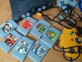 Nintendo 64, Pelikonsolit ja pelaaminen, Viihde-elektroniikka, Kotka, Tori.fi Nintendo 64, Pelikonsolit ja pelaaminen, Viihde-elektroniikka, Kotka, Tori.fi
