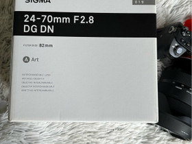 Sigma 24-70mm f/2.8 Art DG DN -objektiivi, Sony FE, Objektiivit, Kamerat ja valokuvaus, Espoo, Tori.fi