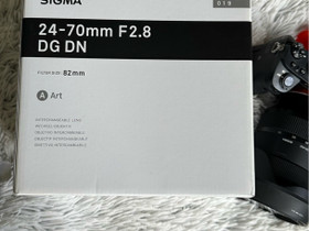 Sigma 24-70mm f/2.8 Art DG DN -objektiivi, Sony FE, Objektiivit, Kamerat ja valokuvaus, Espoo, Tori.fi Sigma 24-70mm f/2.8 Art DG DN -objektiivi, Sony FE, Objektiivit, Kamerat ja valokuvaus, Espoo, Tori.fi