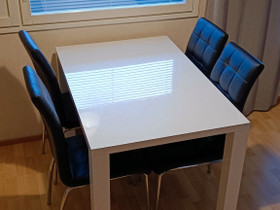 Ruokapöytä + tuolit 4kpl, Pöydät ja tuolit, Sisustus ja huonekalut, Seinäjoki, Tori.fi