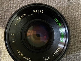 Chinon 1.7 50mm MACRO, Objektiivit, Kamerat ja valokuvaus, Saarijärvi, Tori.fi Chinon 1.7 50mm MACRO, Objektiivit, Kamerat ja valokuvaus, Saarijärvi, Tori.fi