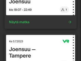 Junaliput Joe-Tre, Matkat, risteilyt ja lentoliput, Matkat ja liput, Tampere, Tori.fi Junaliput Joe-Tre, Matkat, risteilyt ja lentoliput, Matkat ja liput, Tampere, Tori.fi
