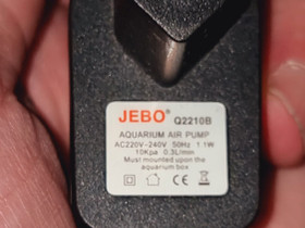 Hiljainen Jebo ilmapumppu akvaarioon., Kalat ja akvaariot, Lemmikkieläimet, Oulu, Tori.fi Hiljainen Jebo ilmapumppu akvaarioon., Kalat ja akvaariot, Lemmikkieläimet, Oulu, Tori.fi
