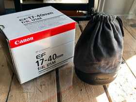 Canon EF 17-40mm f/4 L USM, Objektiivit, Kamerat ja valokuvaus, Ylöjärvi, Tori.fi Canon EF 17-40mm f/4 L USM, Objektiivit, Kamerat ja valokuvaus, Ylöjärvi, Tori.fi
