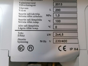 Lämminvesivaraaja, Jäspi, 290l, 2x4,5kW, LVI ja putket, Rakennustarvikkeet ja työkalut, Kouvola, Tori.fi Lämminvesivaraaja, Jäspi, 290l, 2x4,5kW, LVI ja putket, Rakennustarvikkeet ja työkalut, Kouvola, Tori.fi