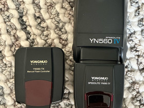 Yongnuo YN560 IV + YN560-TX Sonylle, Valokuvaustarvikkeet, Kamerat ja valokuvaus, Espoo, Tori.fi Yongnuo YN560 IV + YN560-TX Sonylle, Valokuvaustarvikkeet, Kamerat ja valokuvaus, Espoo, Tori.fi