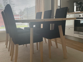 Ruokapöytä + 6 tuolia, Pöydät ja tuolit, Sisustus ja huonekalut, Rovaniemi, Tori.fi Ruokapöytä + 6 tuolia, Pöydät ja tuolit, Sisustus ja huonekalut, Rovaniemi, Tori.fi