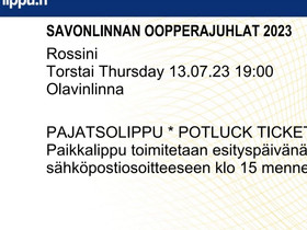 Pajatsolippu Sevillan parturi ooppera Savonlinna, Keikat, konsertit ja tapahtumat, Matkat ja liput, Kuopio, Tori.fi