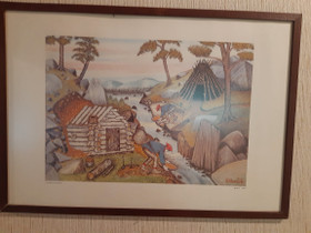 A. Alariesto taulu n. 40 x 57 cm, Taulut, Sisustus ja huonekalut, Pori, Tori.fi