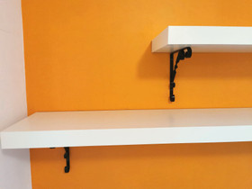 Ikea Lack seinähyllyt 110cm+ lisäkannattimet, Hyllyt ja säilytys, Sisustus ja huonekalut, Pori, Tori.fi