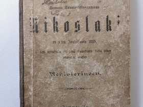 Rikoslaki 1889, Harrastekirjat, Kirjat ja lehdet, Seinäjoki, Tori.fi Rikoslaki 1889, Harrastekirjat, Kirjat ja lehdet, Seinäjoki, Tori.fi