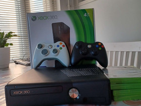 Xbox 360 + 2 ohjainta, Pelikonsolit ja pelaaminen, Viihde-elektroniikka, Joensuu, Tori.fi
