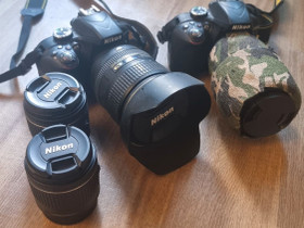 Nikon d3300 2kpl, Kamerat, Kamerat ja valokuvaus, Laitila, Tori.fi