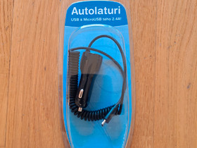 USB & MicroUSB autolaturi 2.4A, Puhelintarvikkeet, Puhelimet ja tarvikkeet, Espoo, Tori.fi USB & MicroUSB autolaturi 2.4A, Puhelintarvikkeet, Puhelimet ja tarvikkeet, Espoo, Tori.fi