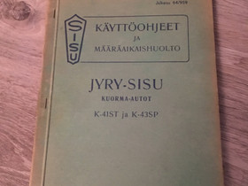 Jyry Sisu käyttö ja huolto-ohje kirja, Kuorma-autot ja raskas kuljetuskalusto, Traktorit ja raskas kalusto, Naantali, Tori.fi Jyry Sisu käyttö ja huolto-ohje kirja, Kuorma-autot ja raskas kuljetuskalusto, Traktorit ja raskas kalusto, Naantali, Tori.fi