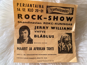 Keikkamainos 70-luvulta, Muu keräily, Keräily, Pori, Tori.fi Keikkamainos 70-luvulta, Muu keräily, Keräily, Pori, Tori.fi