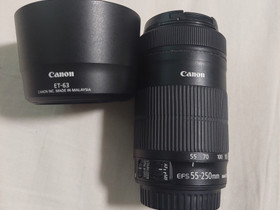 Canon EFS 55-250mm, Objektiivit, Kamerat ja valokuvaus, Oulu, Tori.fi