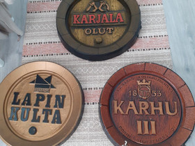 3 kpl vanhoja olut kylttejä, Muu keräily, Keräily, Oulu, Tori.fi