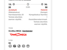 Onnibus lippu, Matkat, risteilyt ja lentoliput, Matkat ja liput, Jyväskylä, Tori.fi Onnibus lippu, Matkat, risteilyt ja lentoliput, Matkat ja liput, Jyväskylä, Tori.fi