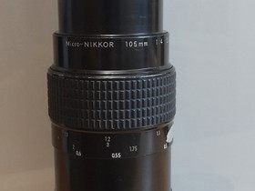 Micro-Nikkor 105 mm 1:4 objektiivi, Objektiivit, Kamerat ja valokuvaus, Kangasala, Tori.fi