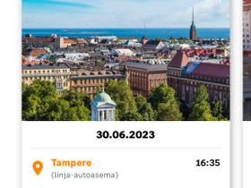 Bussilippu Tre- Kpo, Matkat, risteilyt ja lentoliput, Matkat ja liput, Tampere, Tori.fi